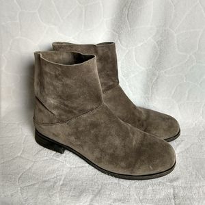 Eileen Fisher Suede Slouchy Ankle Boots